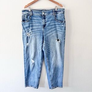 Lane Bryant High-Rise Girlfriend Straight Crop Jeans Sz 20